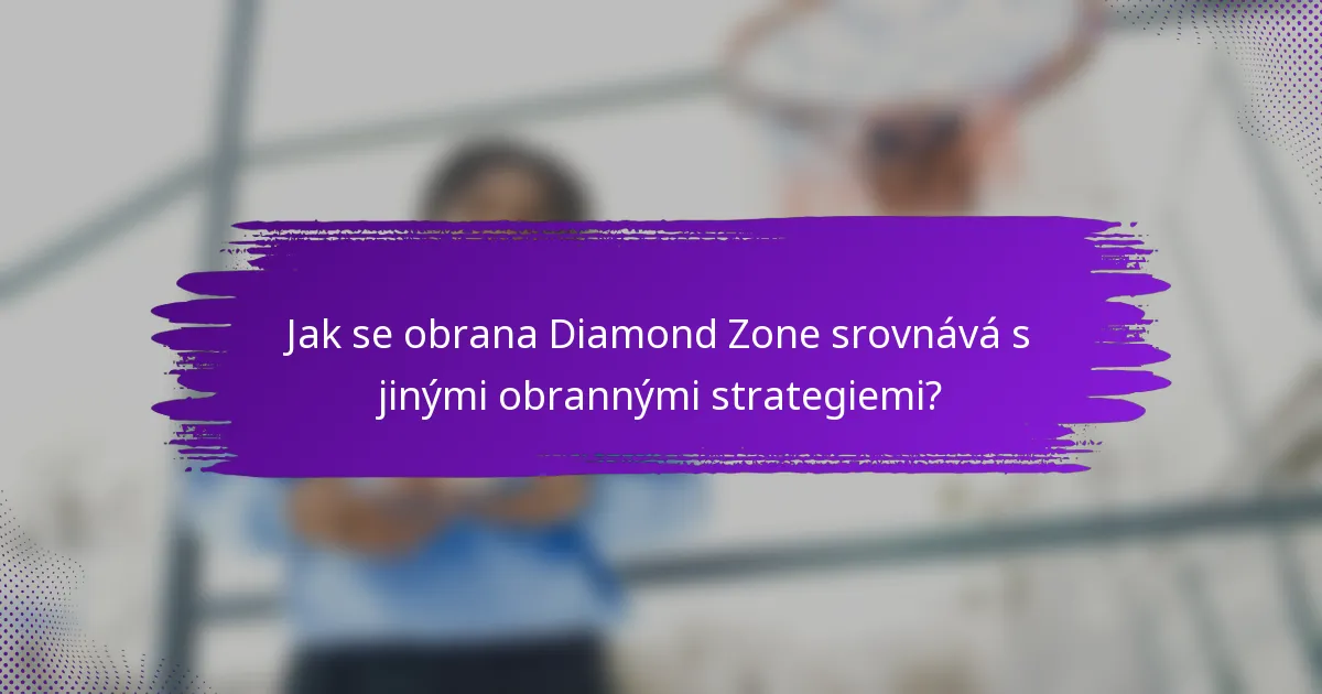 Jak se obrana Diamond Zone srovnává s jinými obrannými strategiemi?